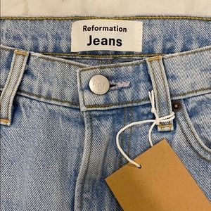 Reformation Julia High cigarette jeans Light wash
